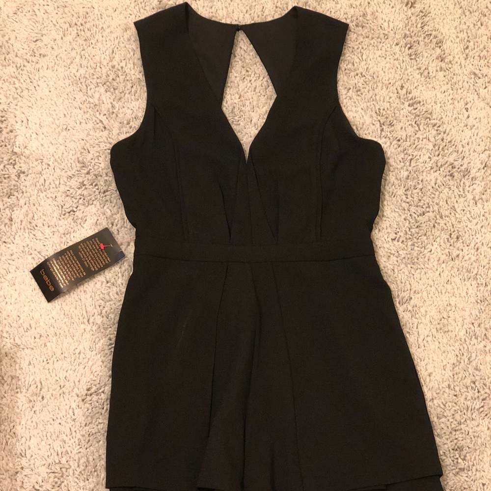 NWT Bebe black romper